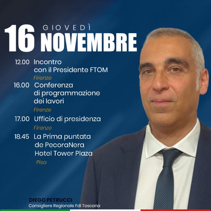 L'agenda del 16 novembre 20223