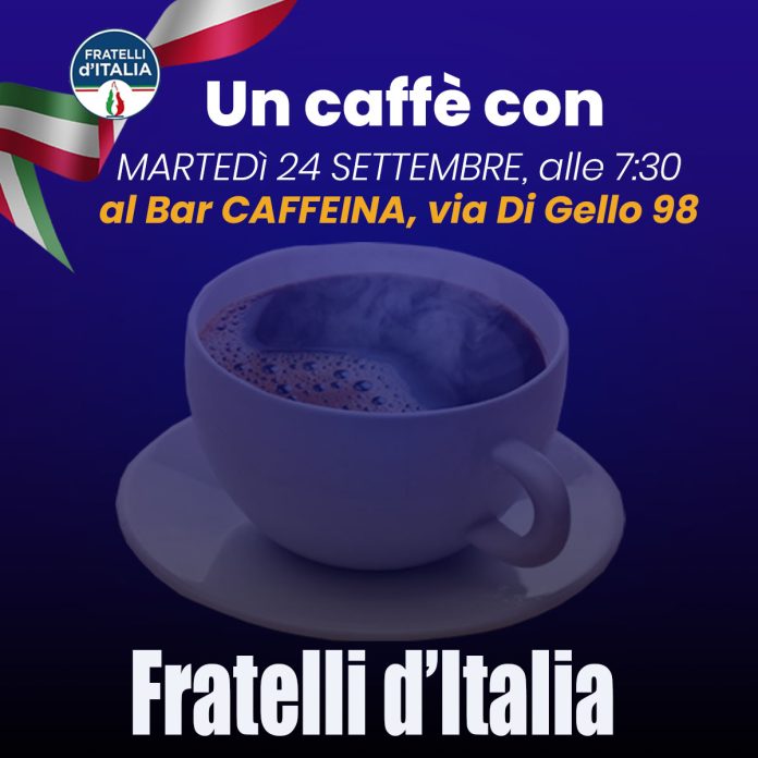 un caffè fratelli d'italia diego petrucci pisa consigliere regionale toscana